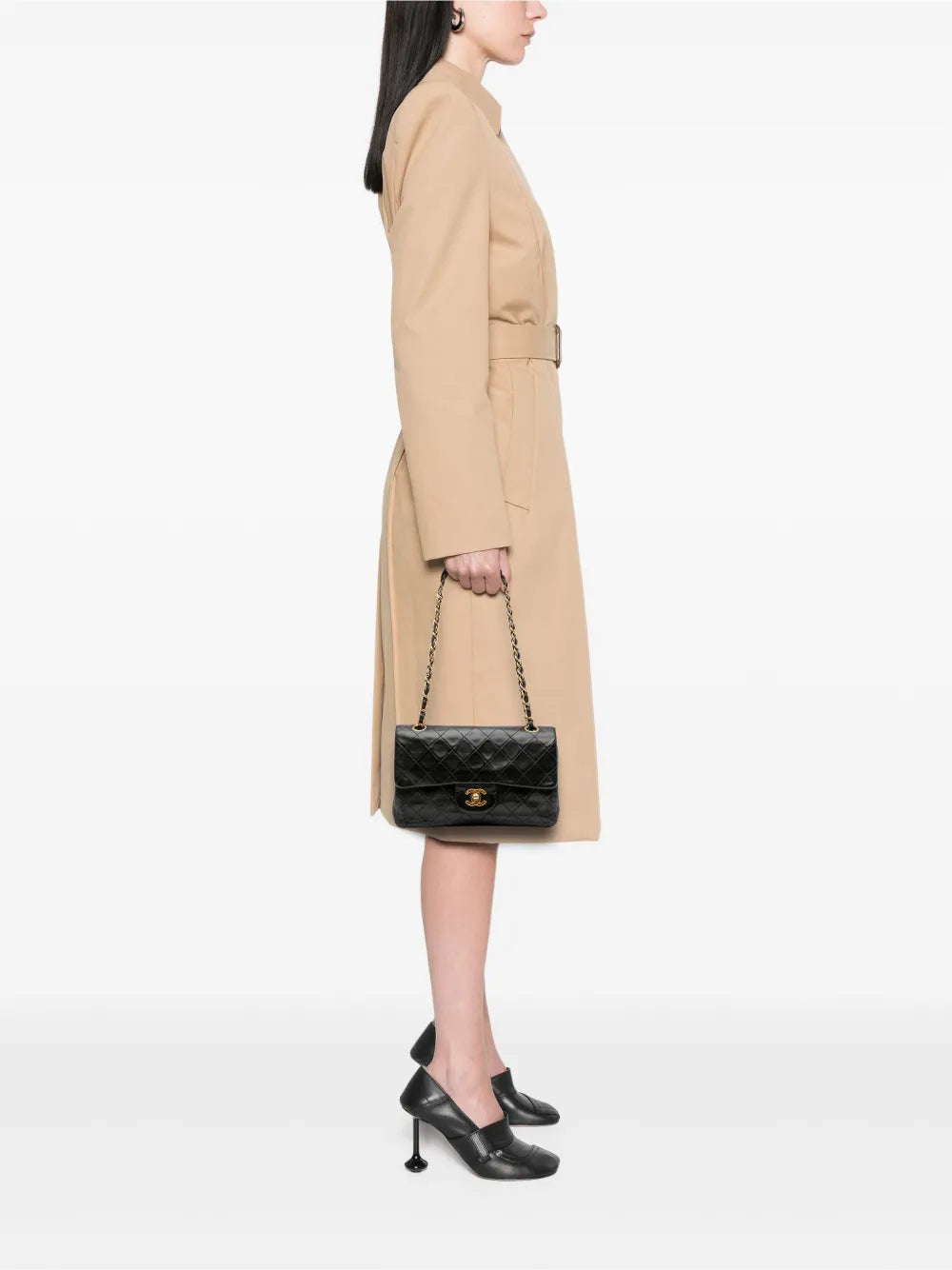 Pre-OwnedCHANEL Pre-Owned1991-1994 Small Classic Lambskin Double Flap shoulder bag