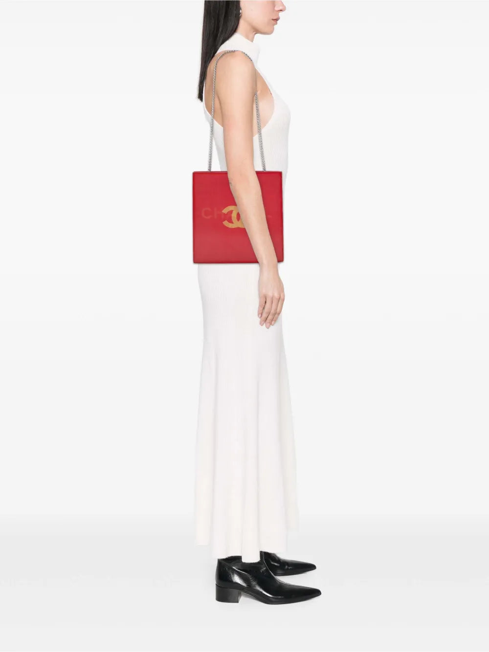 Pre-OwnedCHANEL Pre-Owned2000-2002 Vinyl Hologram CC shoulder bag