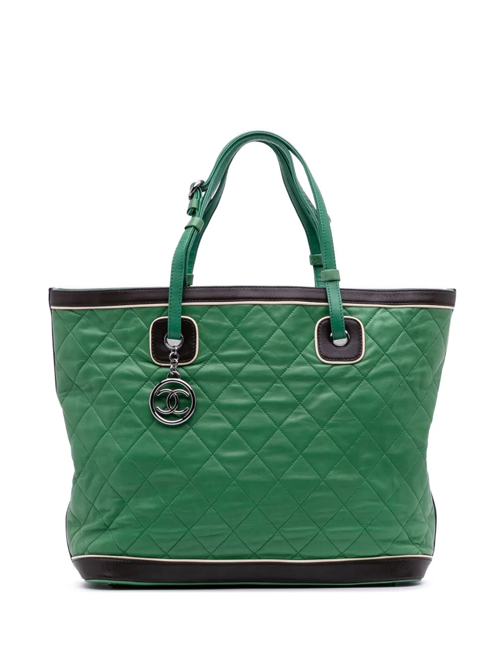 Pre-OwnedCHANEL Pre-Owned2006-2008 Large Quilted Lambskin Country Club tote bag
