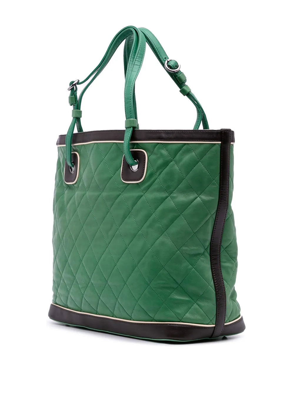 Pre-OwnedCHANEL Pre-Owned2006-2008 Large Quilted Lambskin Country Club tote bag