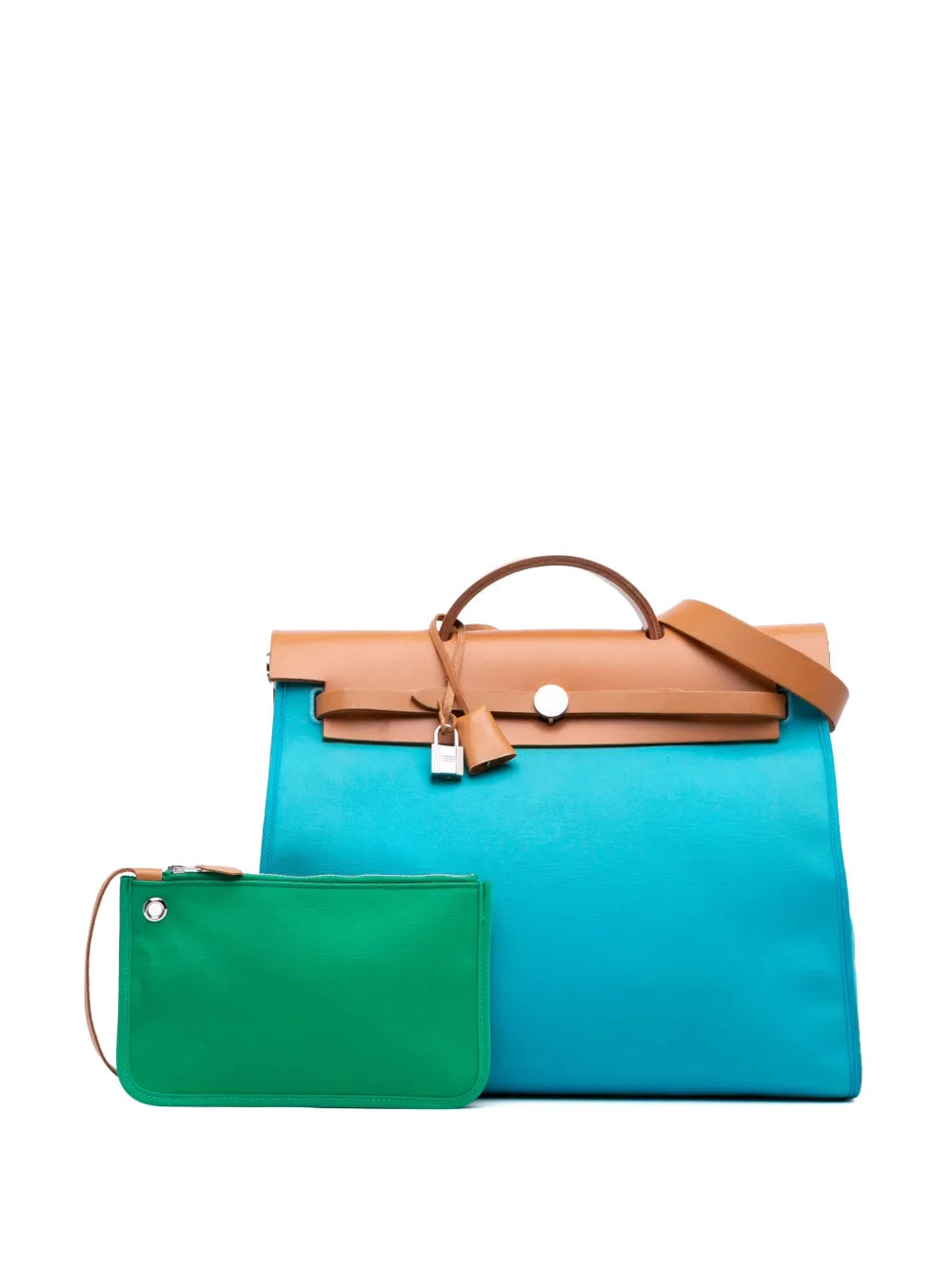 Pre-OwnedHermre-Owned2013 Toile Herbag Zip 39 satchel