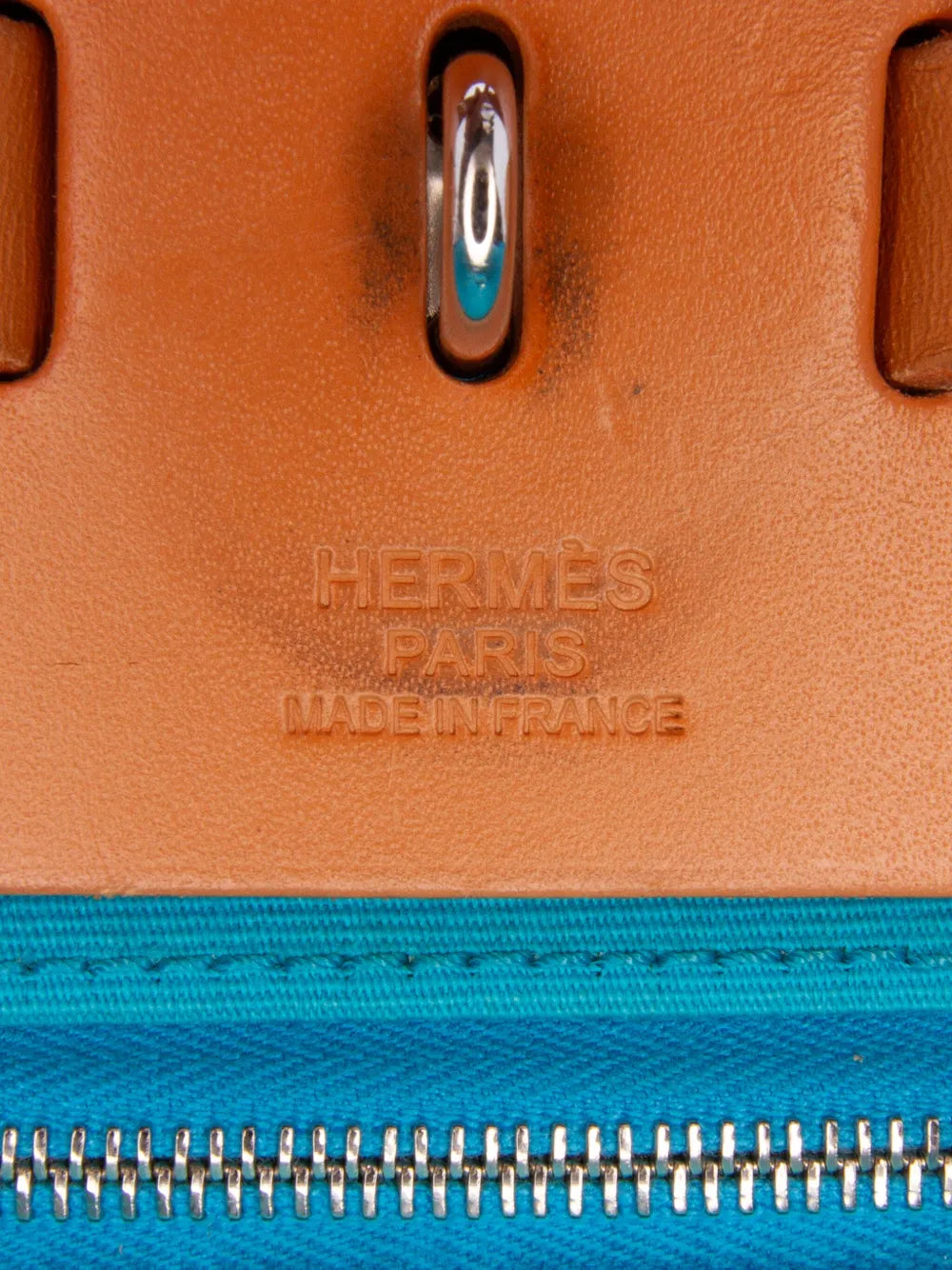 Pre-OwnedHermre-Owned2013 Toile Herbag Zip 39 satchel