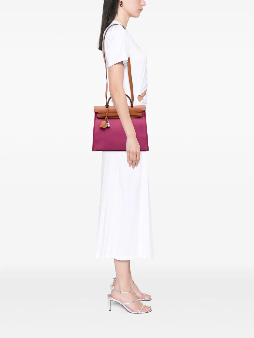 Pre-OwnedHermre-Owned2012 Toile Herbag Zip 31 satchel