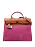 Pre-OwnedHermre-Owned2012 Toile Herbag Zip 31 satchel