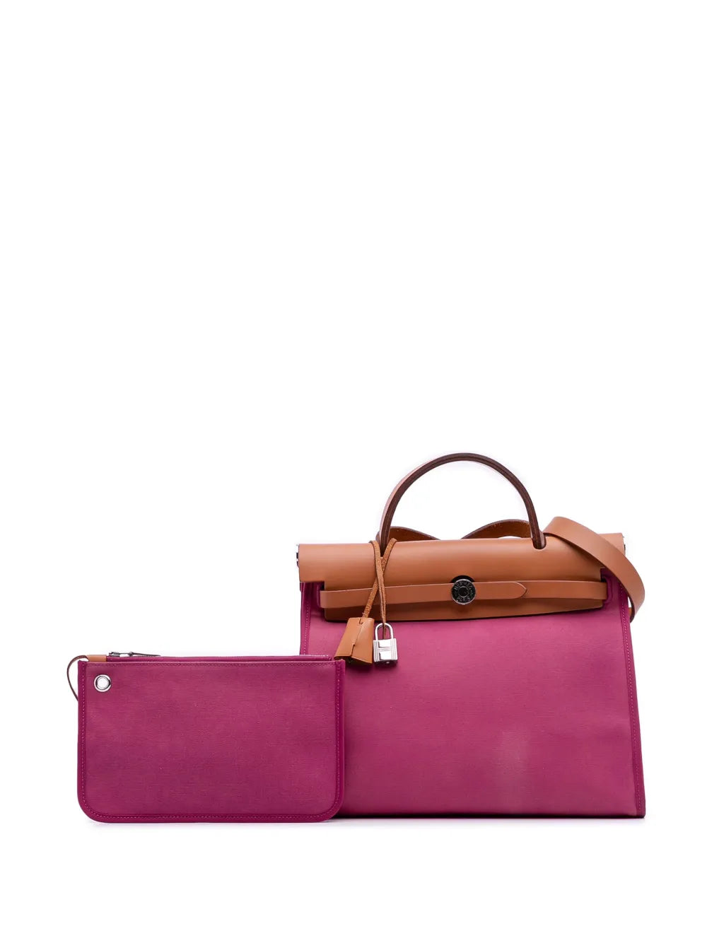 Pre-OwnedHermre-Owned2012 Toile Herbag Zip 31 satchel