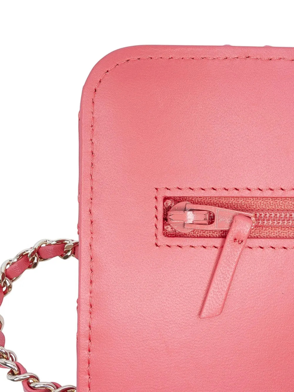Pre-OwnedCHANEL Pre-Owned2017-2018 Quilted Lambskin Double Stitch Tassel Wallet On Chain crossbody bag