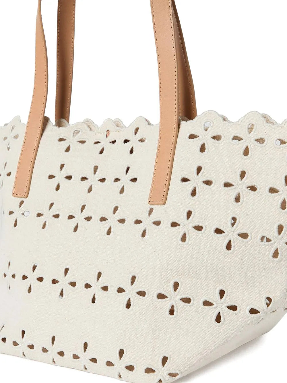 Loeffler RandallEaston flower-cut scalloped shoulder bag