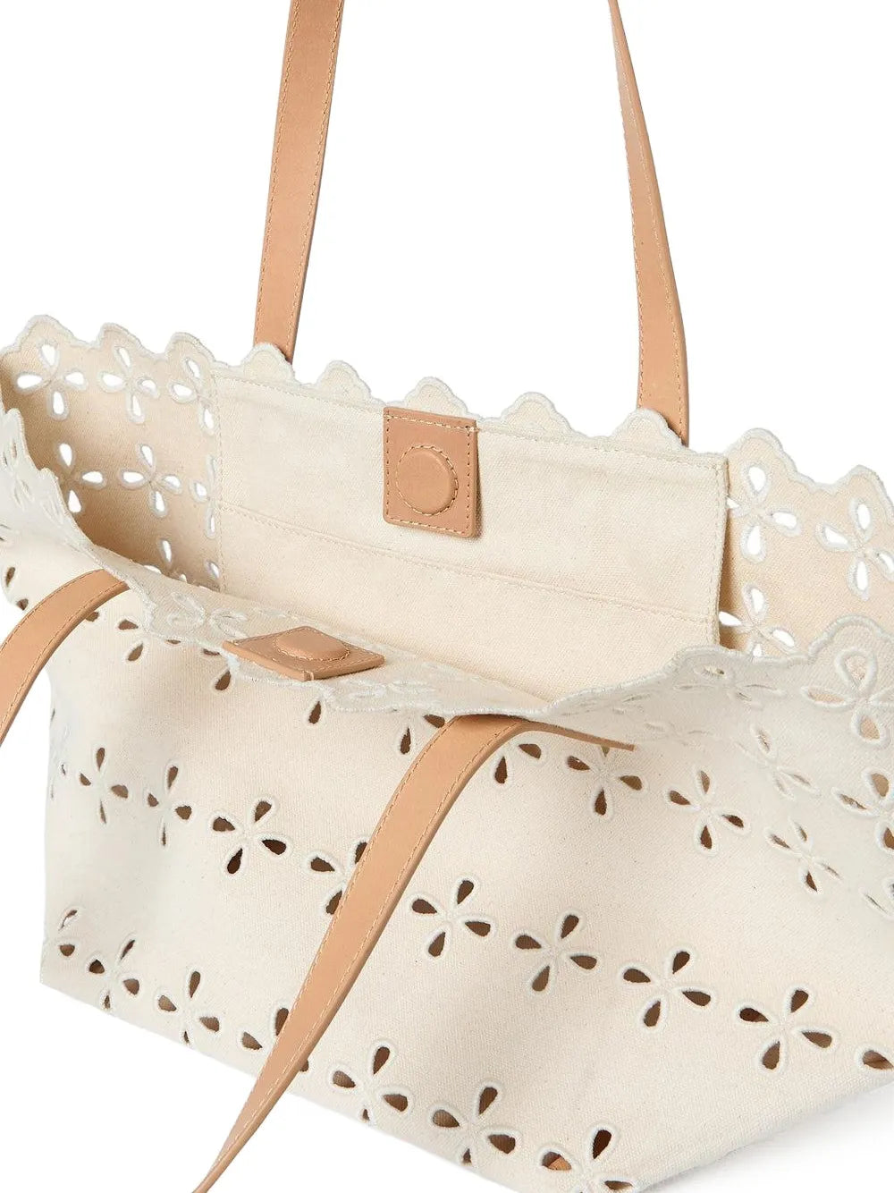 Loeffler RandallEaston flower-cut scalloped shoulder bag
