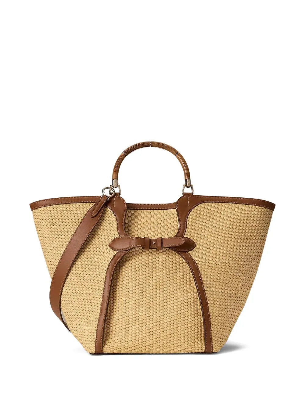 Ralph Lauren Collectionbraided-raffia tote bag