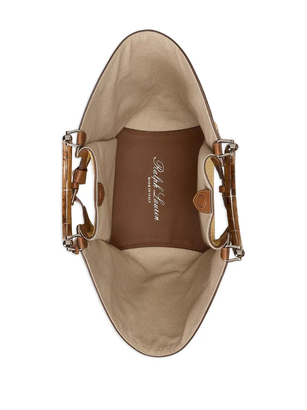 Ralph Lauren Collectionbraided-raffia tote bag