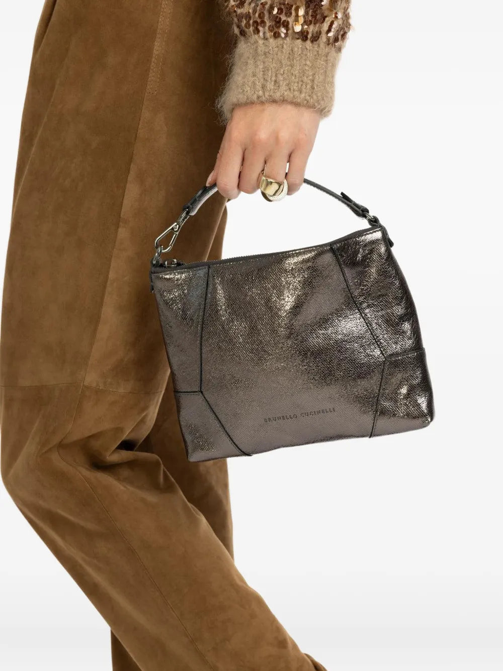 Brunello Cucinellismall leather tote bag