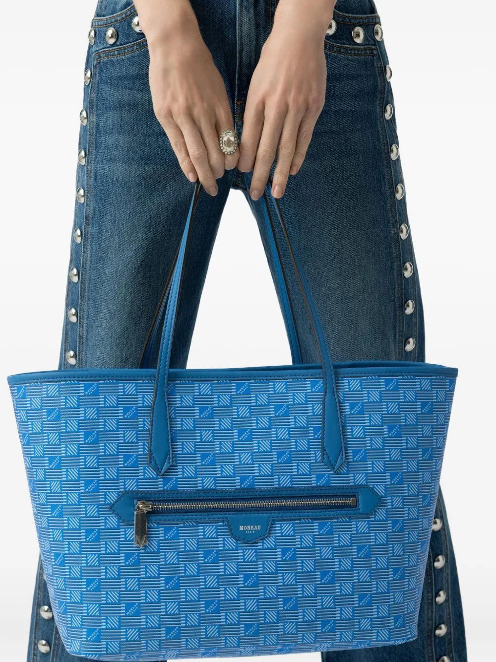 Moreaumedium Monaco monogram tote bag