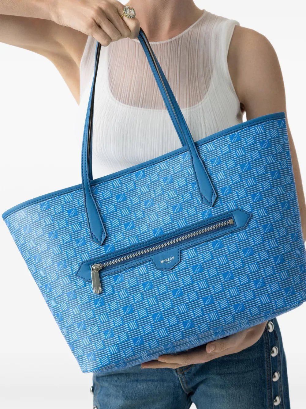Moreaumedium Monaco monogram tote bag