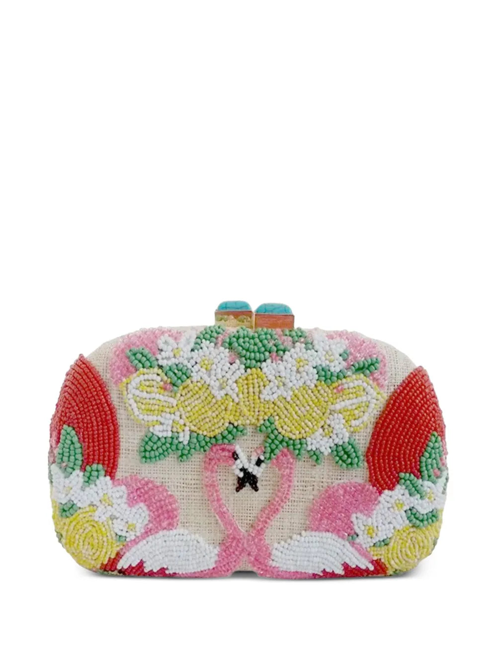 SERPUIMia Flamingo clutch bag
