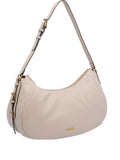 LIU JOzip-fastening curved shoulder bag