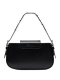 Blumarineflower-embellished leather shoulder bag
