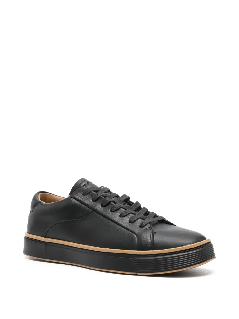Emporio Armani Leather Lace-Up Sneakers