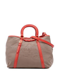 Pre-OwnedPrada Pre-Owned2013-2025 Canvas Canapa Logo Bow satchel