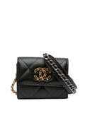 Pre-OwnedCHANEL Pre-Owned2020 Lambskin 19 Flap Coin Purse With Chain crossbody bag