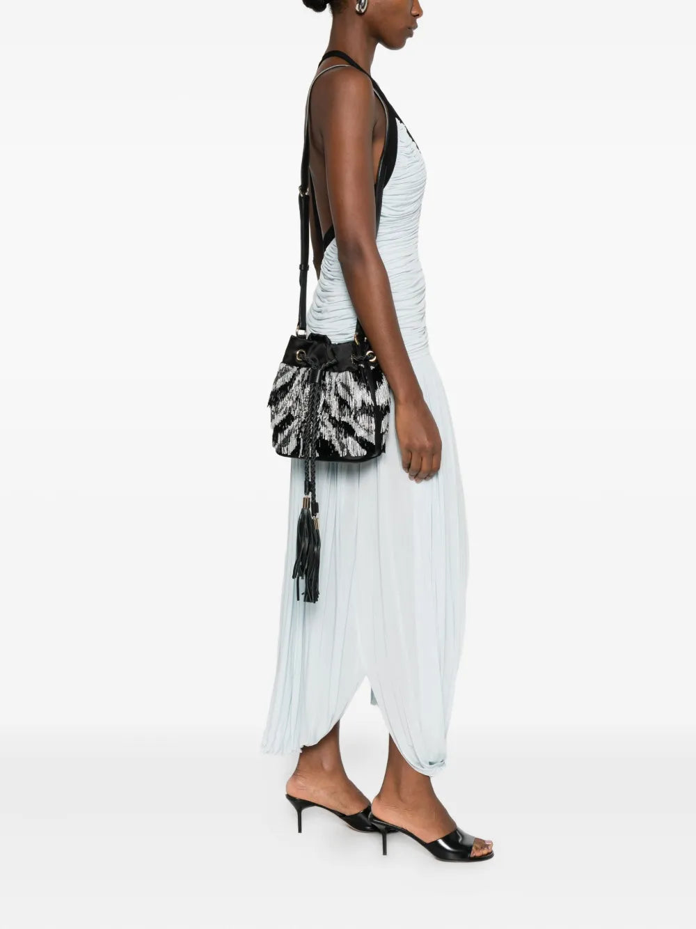 PUCCIbeaded-fringe bucket bag