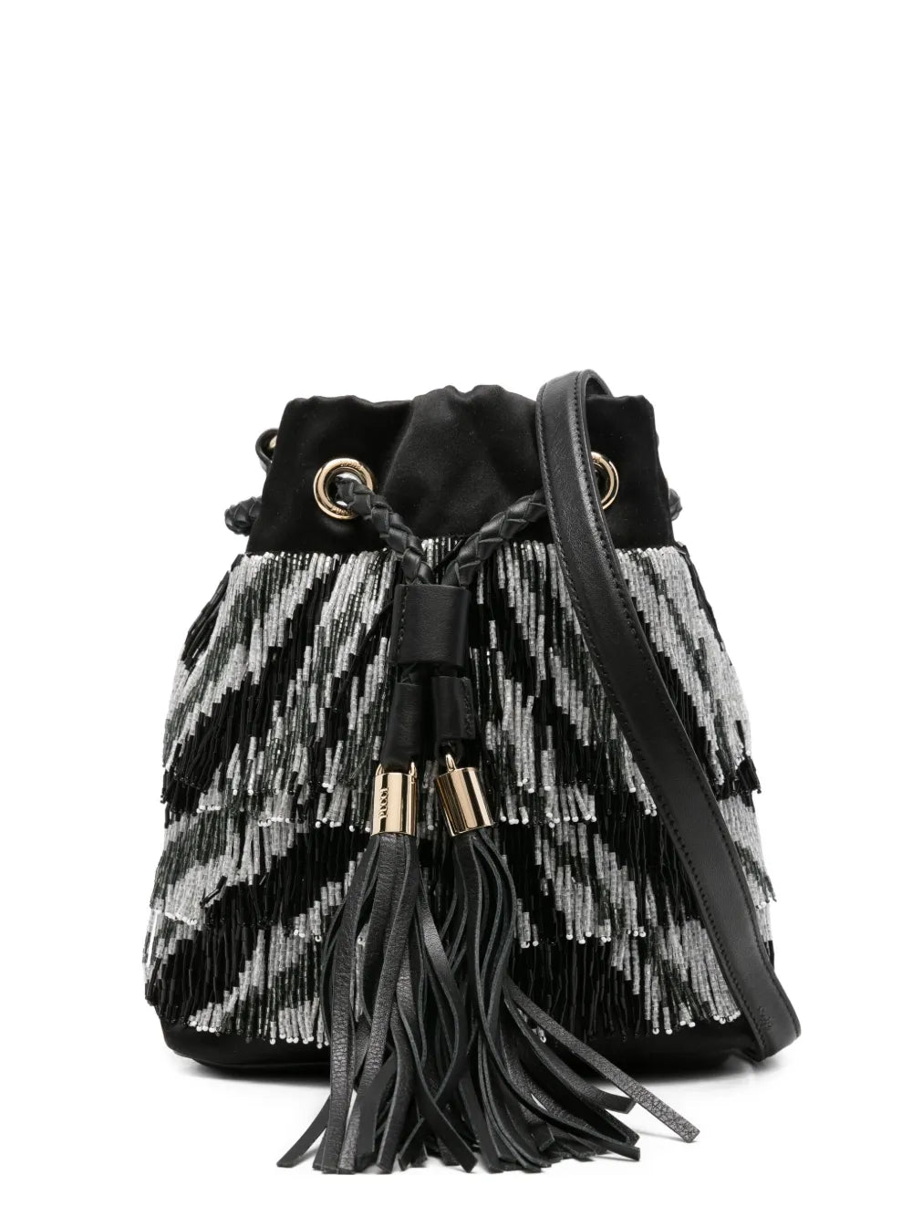 PUCCIbeaded-fringe bucket bag