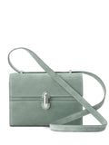 Savette  Symmetry 19 clasp-fastening suede cross body bag