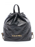 Pre-OwnedCHANEL Pre-Owned2021-2025 Large Shiny Quilted Calfskin 22 backpack