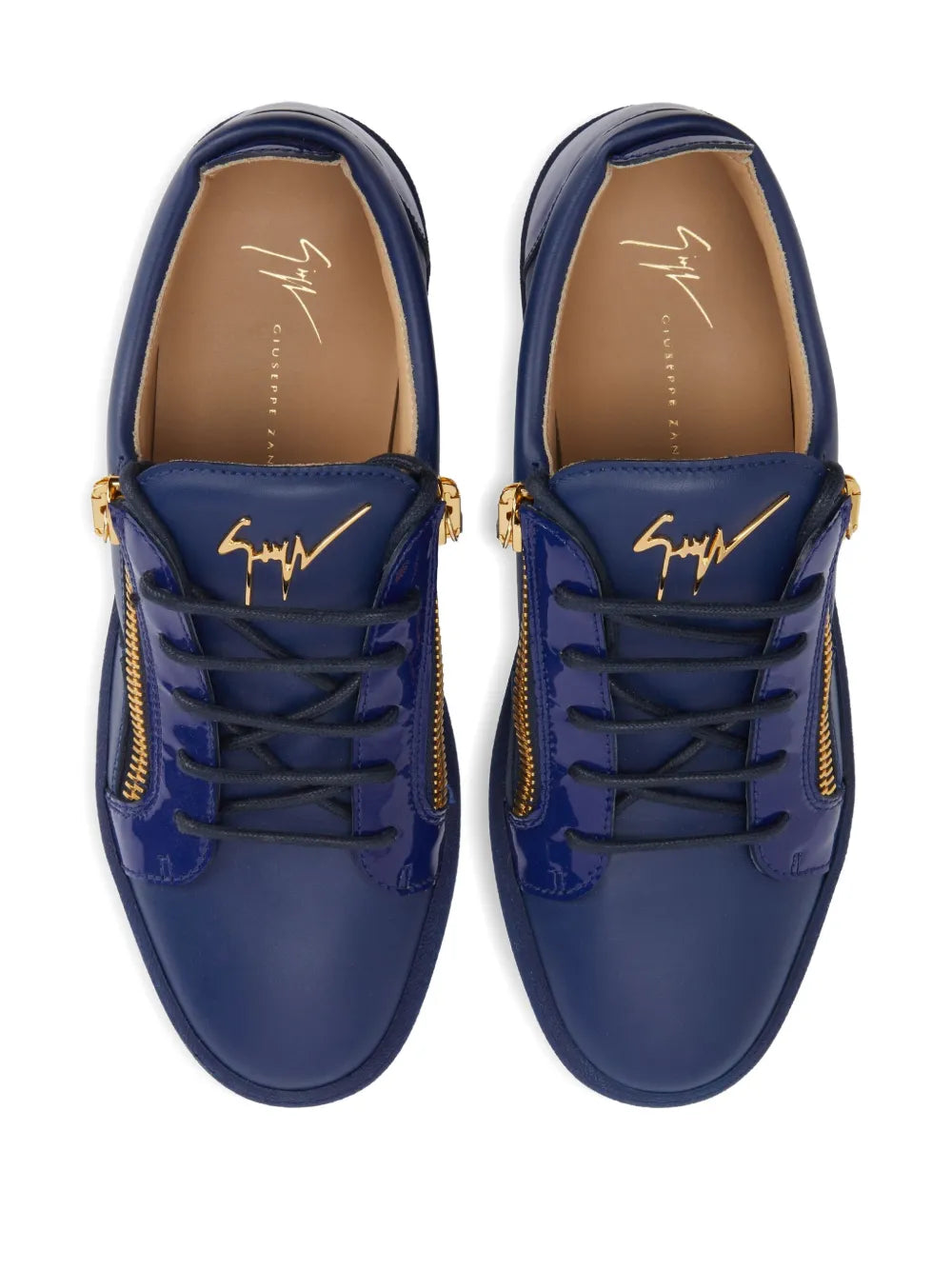 Giuseppe Zanotti Frankie Glossy-Leather Sneakers