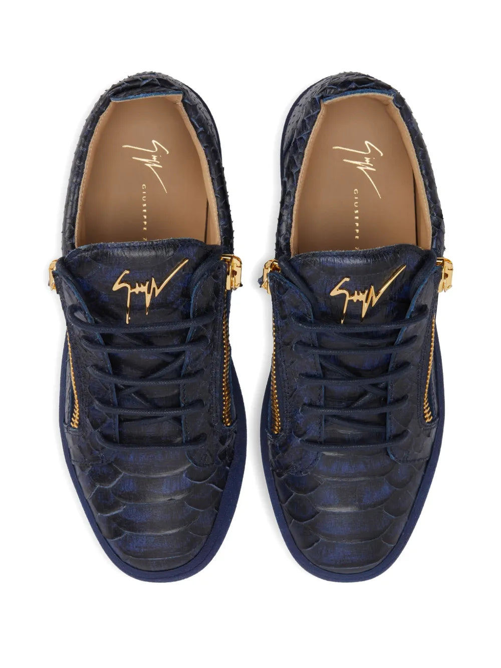 Giuseppe Zanotti Frankie Reptile-Print Sneakers