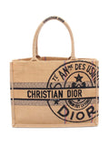 Pre-OwnedChristian Dior Pre-Owned2018-2025 Medium Jute Embroidered Book tote bag