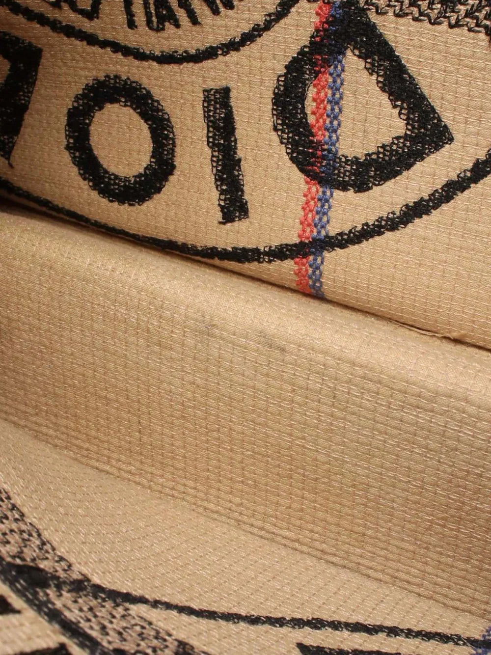 Pre-OwnedChristian Dior Pre-Owned2018-2025 Medium Jute Embroidered Book tote bag