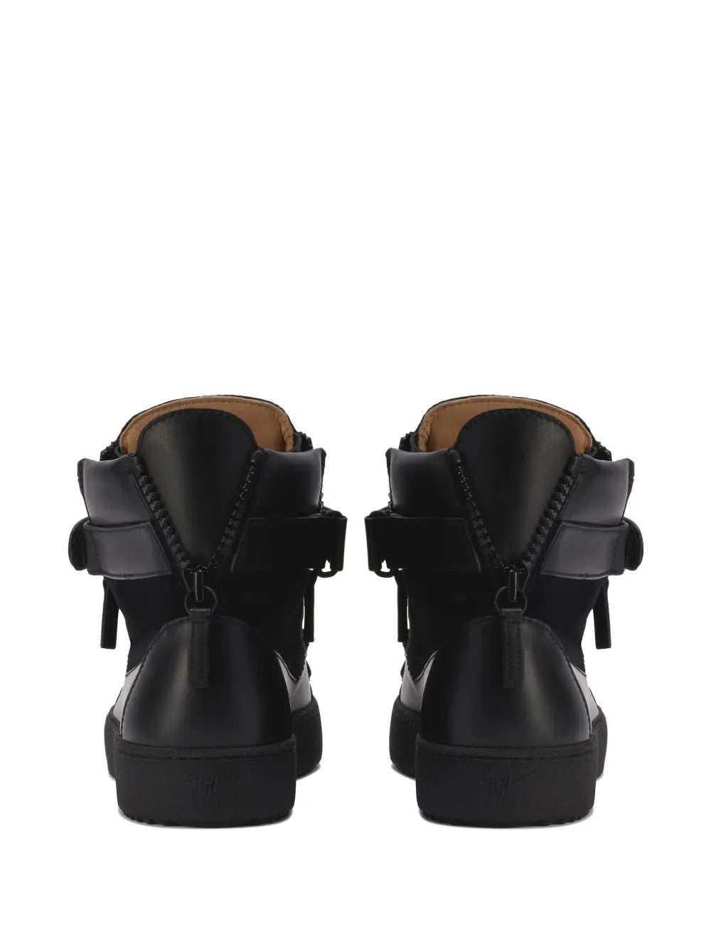 Giuseppe Zanotti Coby Matt Lace-Up Side-Zip Sneakers