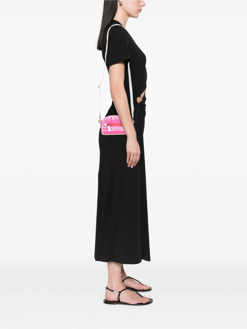 Pre-OwnedChristian Dior Pre-Owned2022 Micro Leather Dior Vibe Zip Bowling Bag satchel