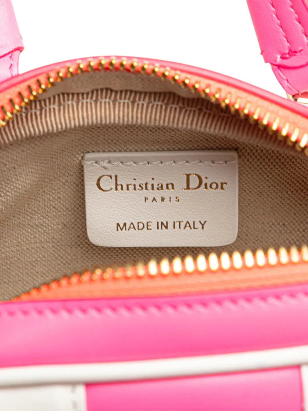 Pre-OwnedChristian Dior Pre-Owned2022 Micro Leather Dior Vibe Zip Bowling Bag satchel