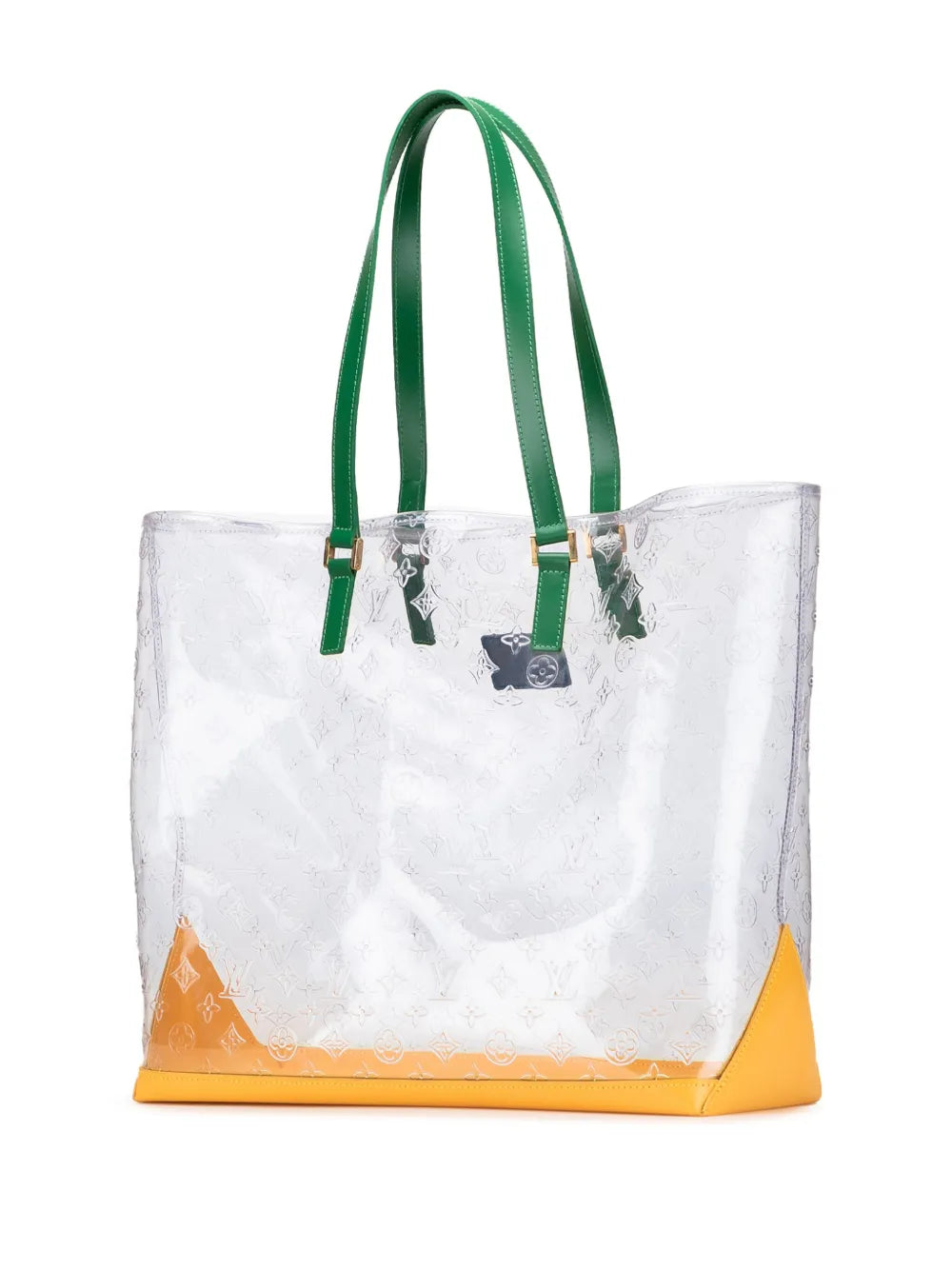 Pre-OwnedLouis Vuitton Pre-Owned1999 Limited Edition Brazil 500th Anniversary Monogram Vinyl Clear Cabas tote bag