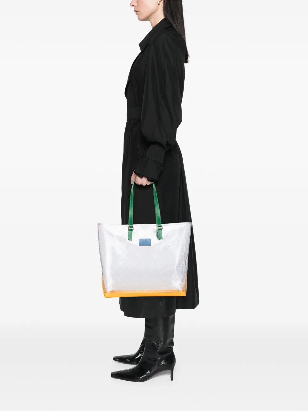 Pre-OwnedLouis Vuitton Pre-Owned1999 Limited Edition Brazil 500th Anniversary Monogram Vinyl Clear Cabas tote bag