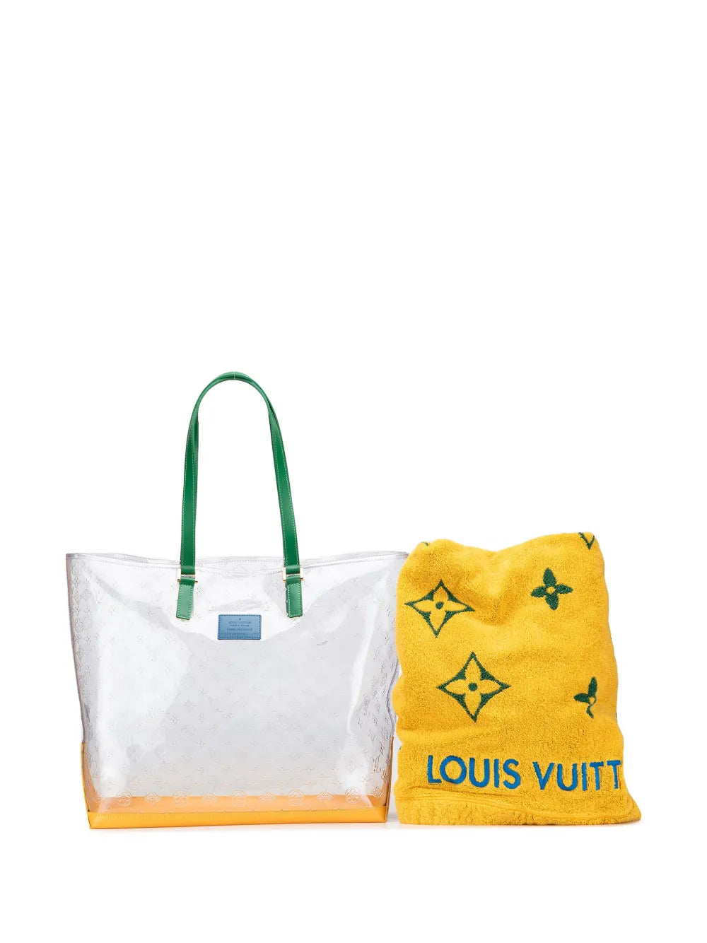 Pre-OwnedLouis Vuitton Pre-Owned1999 Limited Edition Brazil 500th Anniversary Monogram Vinyl Clear Cabas tote bag