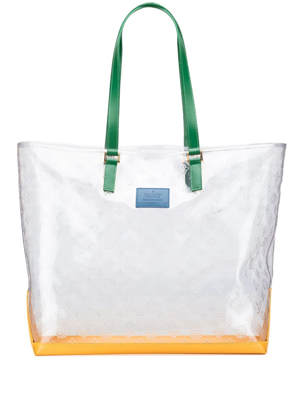 Pre-OwnedLouis Vuitton Pre-Owned1999 Limited Edition Brazil 500th Anniversary Monogram Vinyl Clear Cabas tote bag
