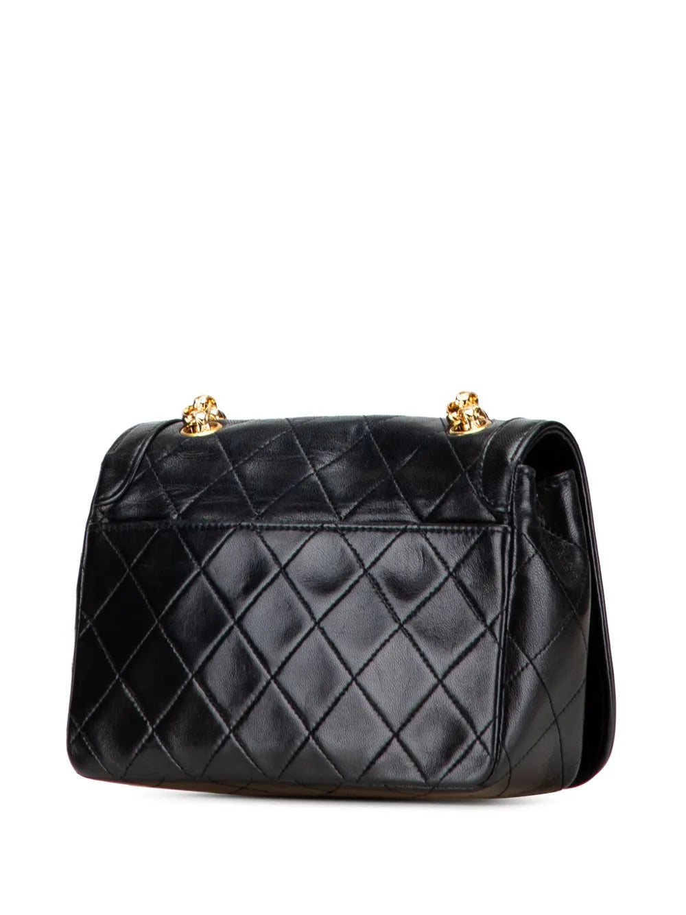 Pre-OwnedCHANEL Pre-Owned2014 CC Quilted Lambskin Bijoux Chain Curved Full Flap crossbody bag