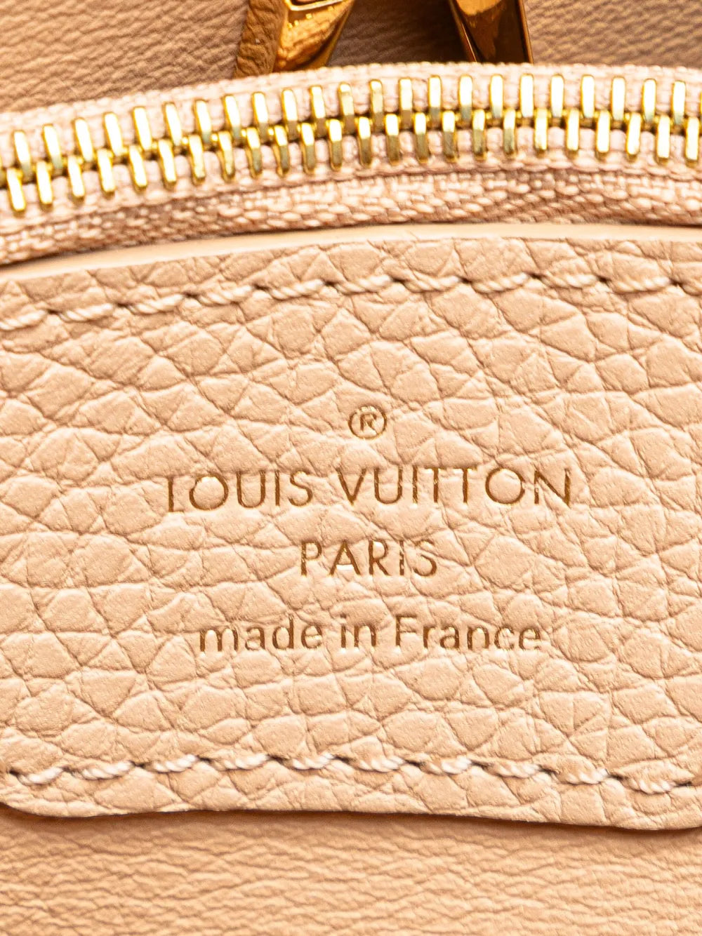 Pre-OwnedLouis Vuitton Pre-Owned2017 Taurillon Studdy Capucines MM satchel
