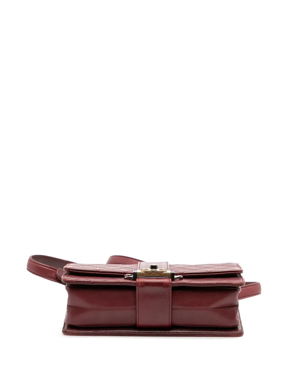 Pre-OwnedCHANEL Pre-Owned2018 CC Stitched Calfskin Chain Flap satchel