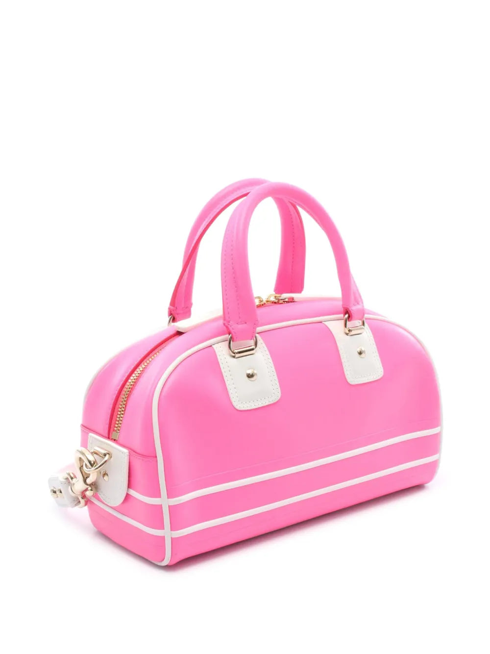 Pre-OwnedChristian Dior Pre-Owned2000-2025 Medium Leather Dior Vibe Zip Bowling Bag satchel