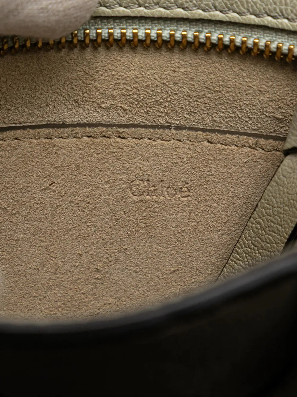 Pre-OwnedChloé Pre-Owned2010-2025 Mini Calfskin Suede Pixie Signature satchel