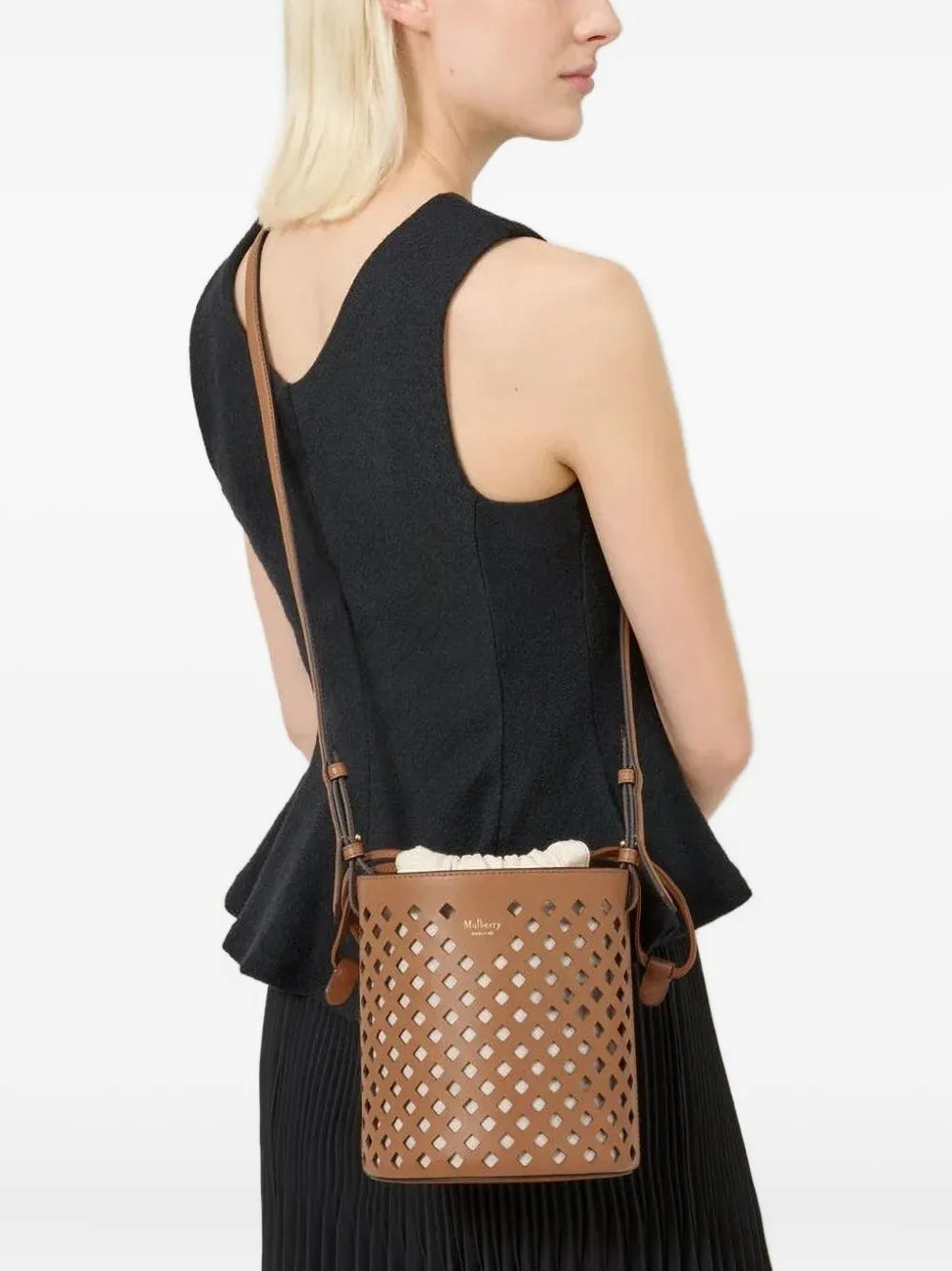 Mulberryperforated bucket bag