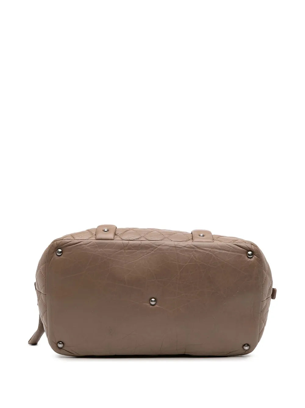Pre-OwnedCHANEL Pre-Owned2005-2006 Distressed Lambskin Lady Braid Bowler Bag shoulder bag