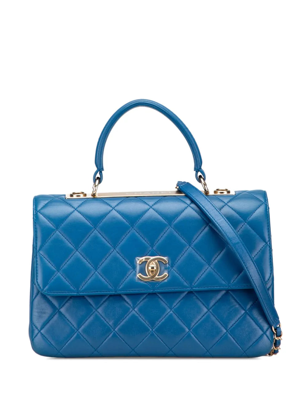 Pre-OwnedCHANEL Pre-Owned2019 Medium Lambskin Trendy CC Top Handle Bag satchel