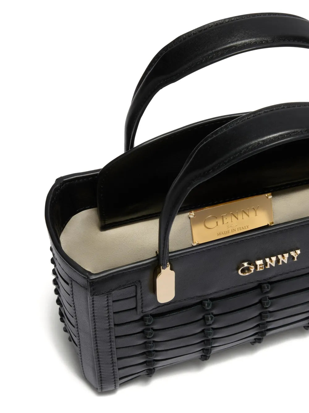 Gennylogo-lettering tote bag