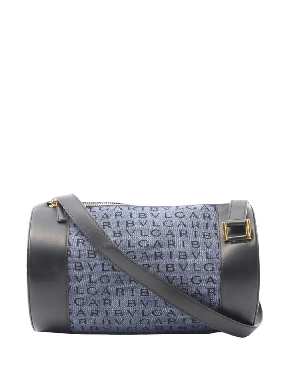 Pre-OwnedBvlgari Pre-Owned2000-2025 Logomania Denim B Zero1 Cylinder crossbody bag