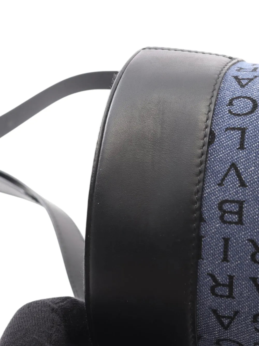 Pre-OwnedBvlgari Pre-Owned2000-2025 Logomania Denim B Zero1 Cylinder crossbody bag