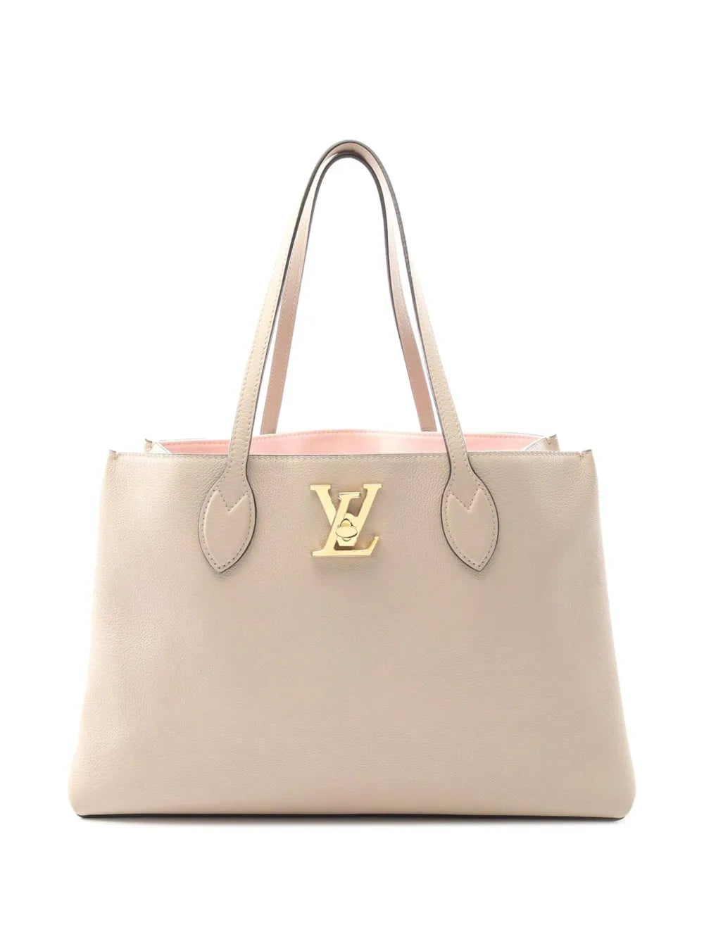 Pre-OwnedLouis Vuitton Pre-Owned2021-2025 Leather Lockme Shopper tote bag